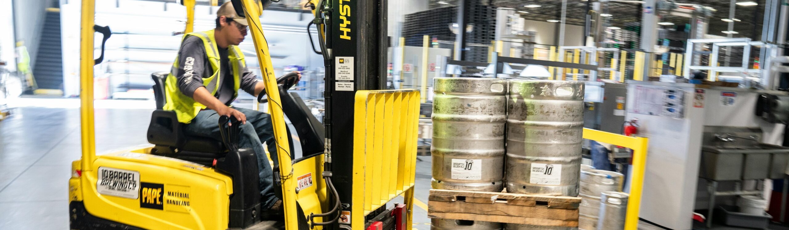 Reciclagem para operador de empilhadeira